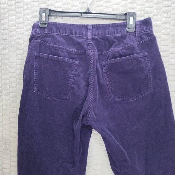 Talbots Dark Purple Straight Leg High Rise Corduroy-Heritage-Sz 8 - Picture 11 of 14